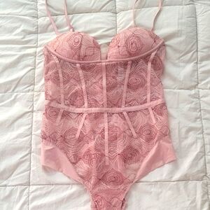 NWT La Perla Pink Lace Bodysuit